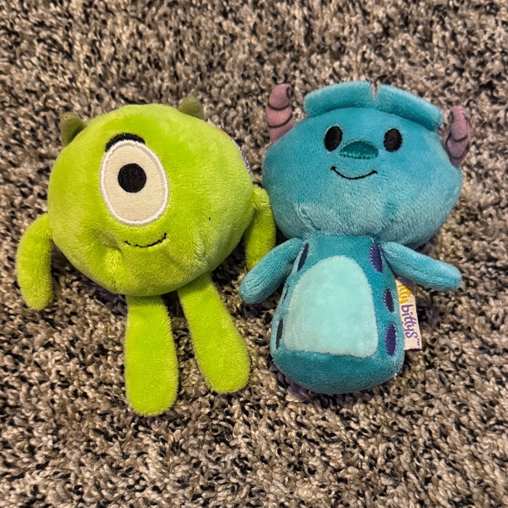 Disney Itty Bittys Monsters Inc. Plush Toys